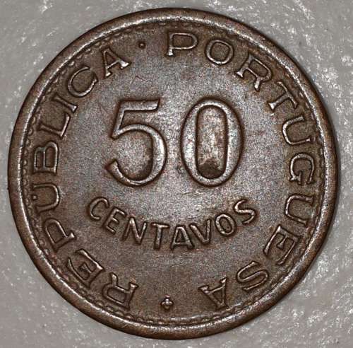 1957 - 50 CENTAVOS - MOCAMBIQUE - MOZAMBIQUE - (Bronze)